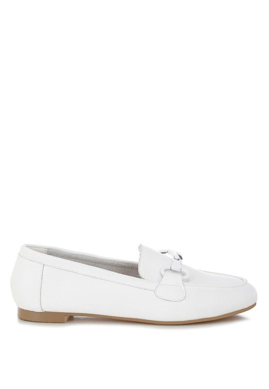 Taranis Monochromatic Horsebit Loafers