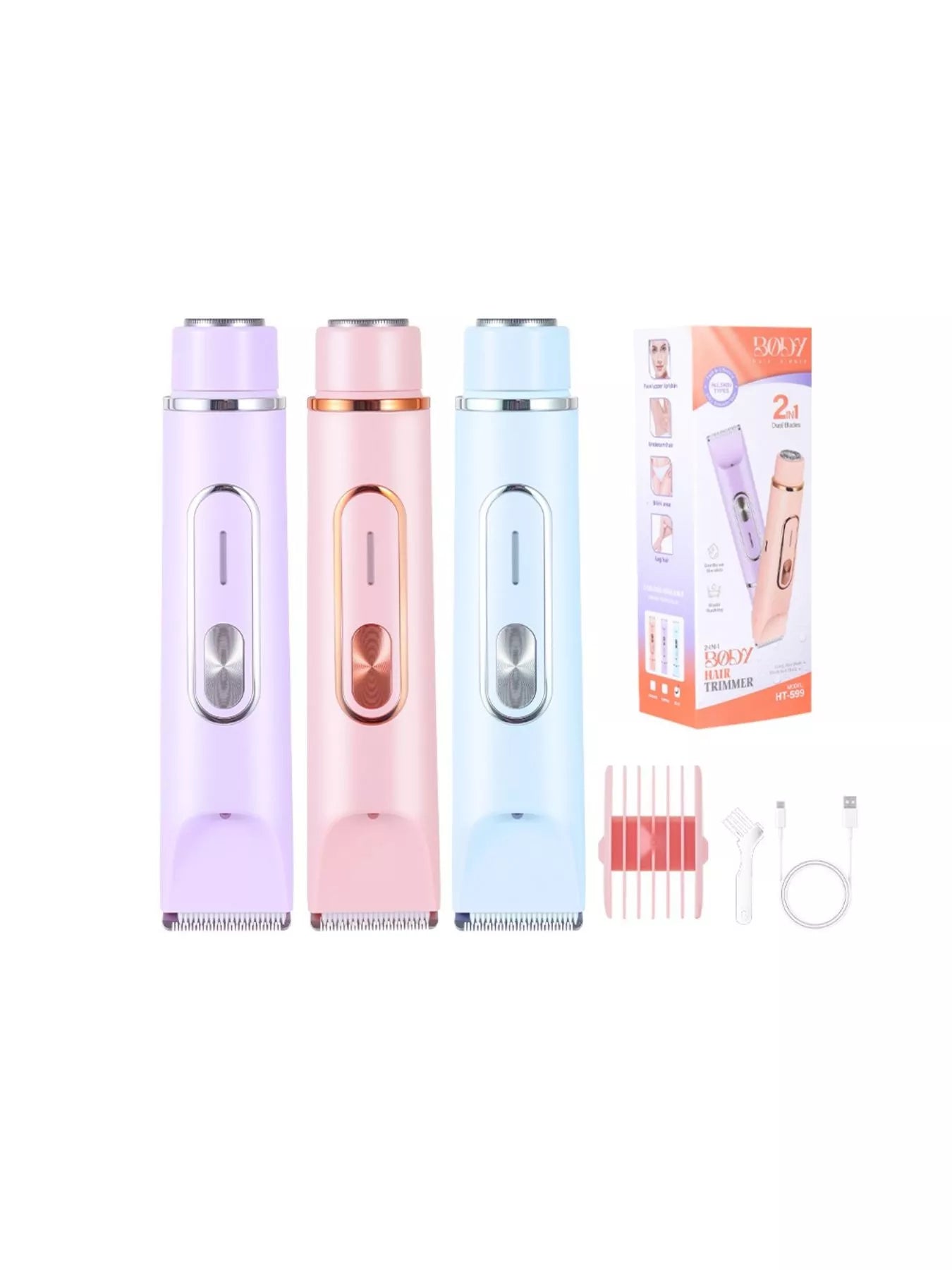 Painless Double - Head 2 - in - 1 Hair Removal - Loving It Shop