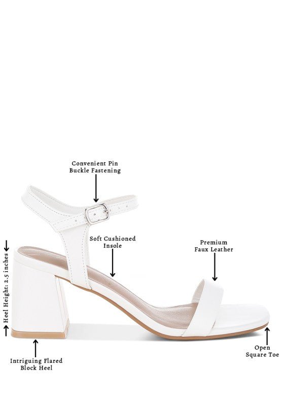 Kazara Faux Leather Block Heels - Loving It Shop