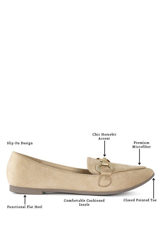 Fembot Horsebit Detail Flexible Loafers - Loving It Shop