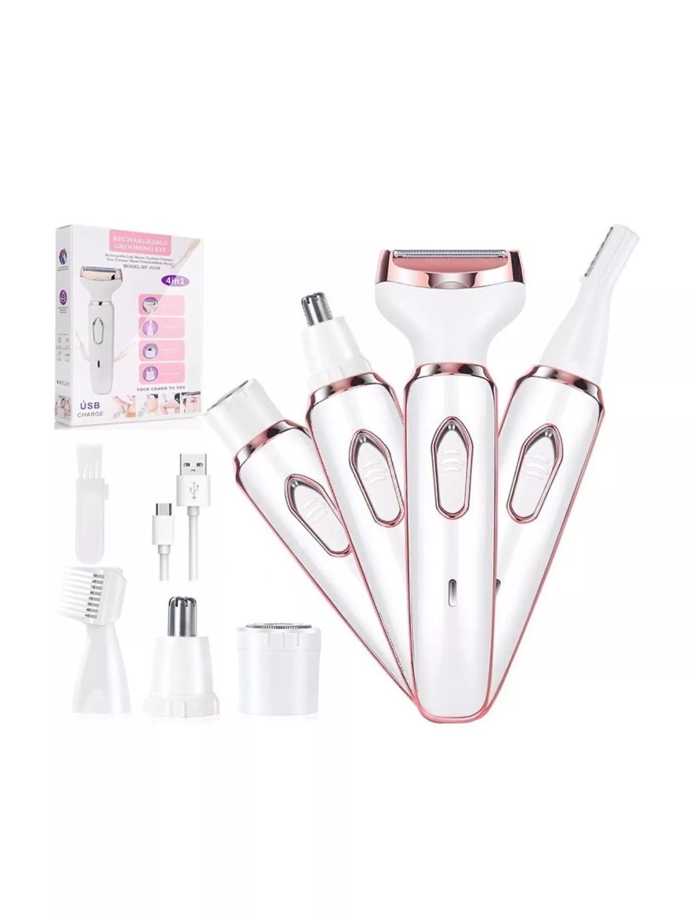 4 - in - 1 Multifunctional Painless Hair Removal - Loving It Shop