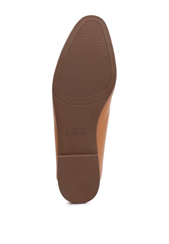 Talula Horsebit Embellished Faux Leather Loafers - Loving It Shop