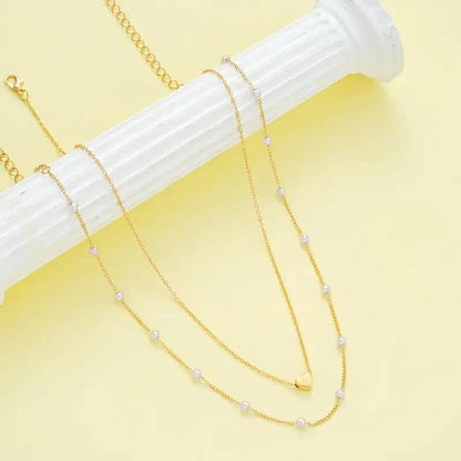 3pcs Heart Necklace &amp; Bracelet Set for Women
