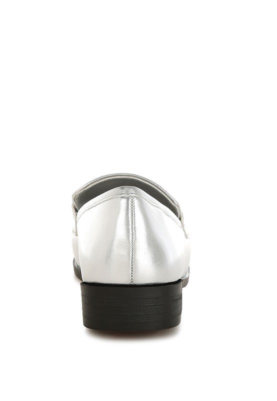 Dendron Diamante Horsebit Metallic Loafers - Loving It Shop