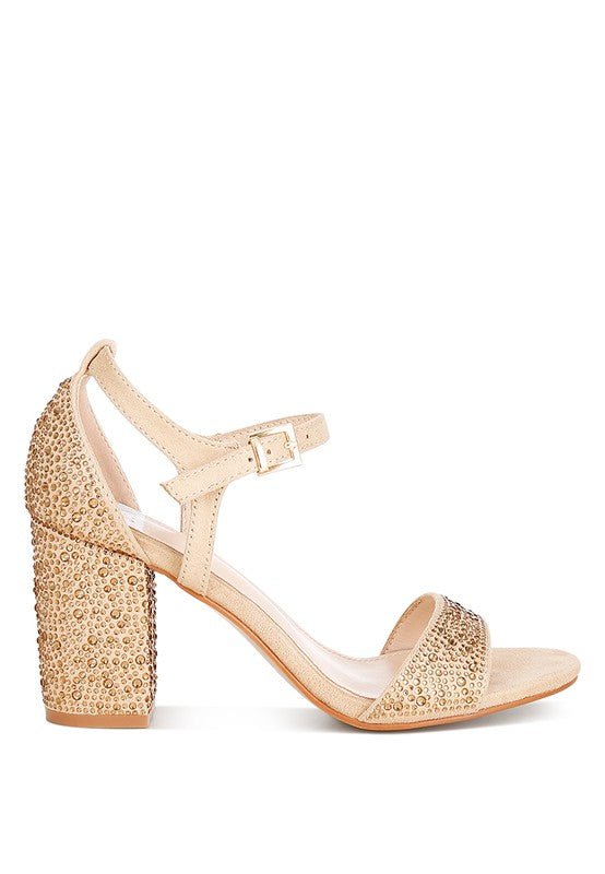 Navoli Rhinestones Embellished Sandals - Loving It Shop