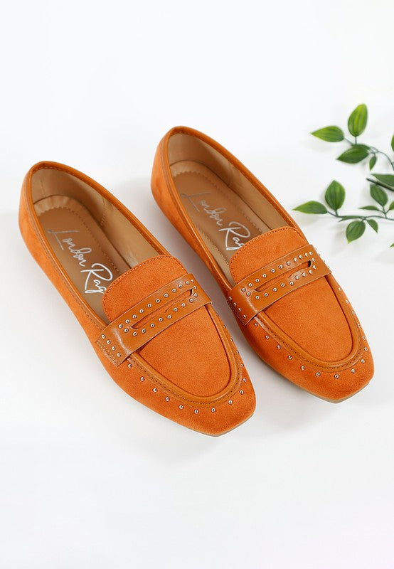 Lumina Penny Strap Studded Loafers