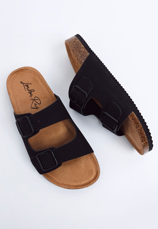 Gloriosa The Double Strap Slide Sandals
