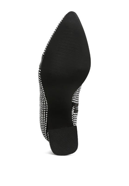 Calla Rhinestone Embellished Ankle Boots