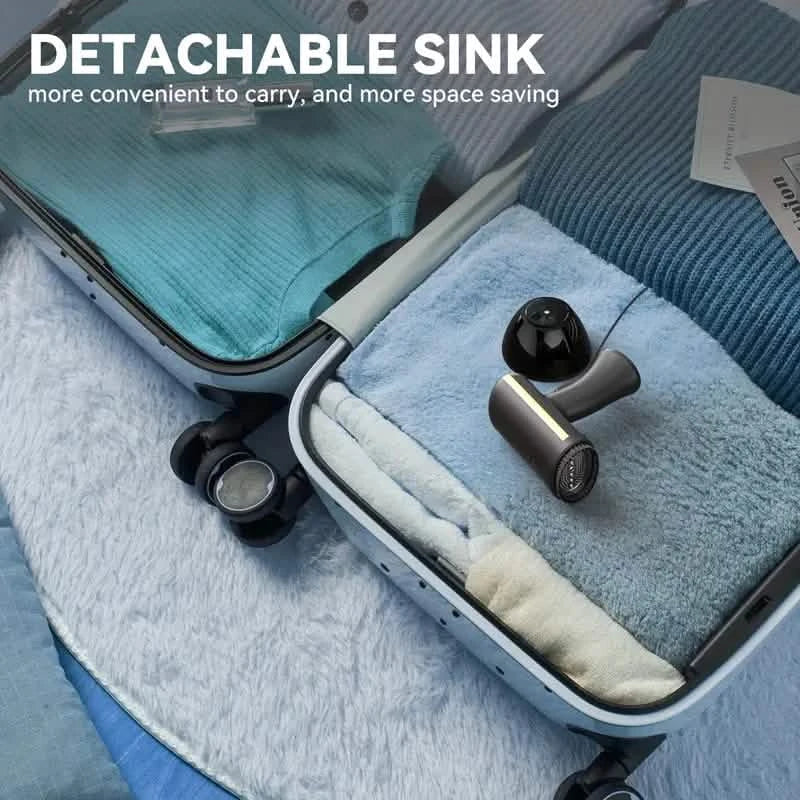Portable 1100W Steam Iron with 300ml Tank &amp; Fast Heat-Up