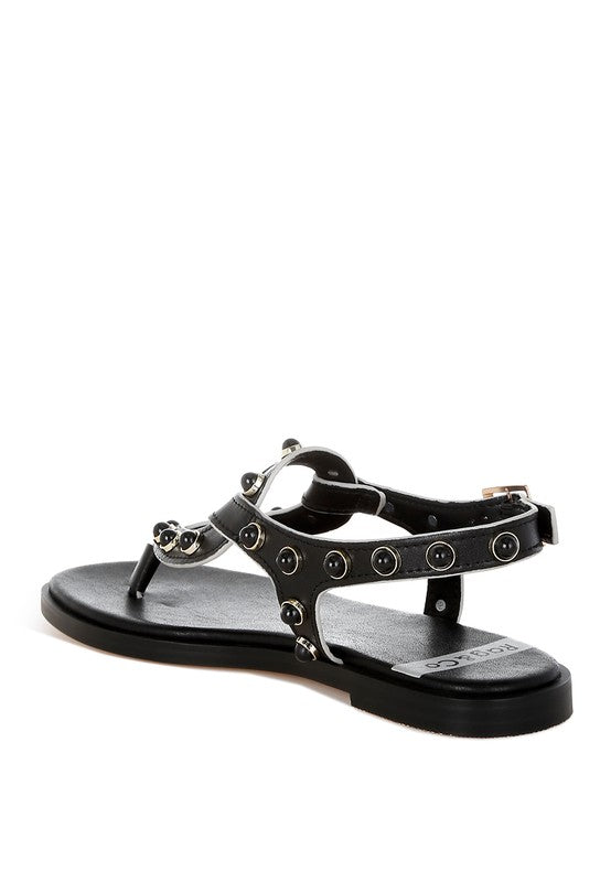 Avens Pearl Rivet Studded Flats