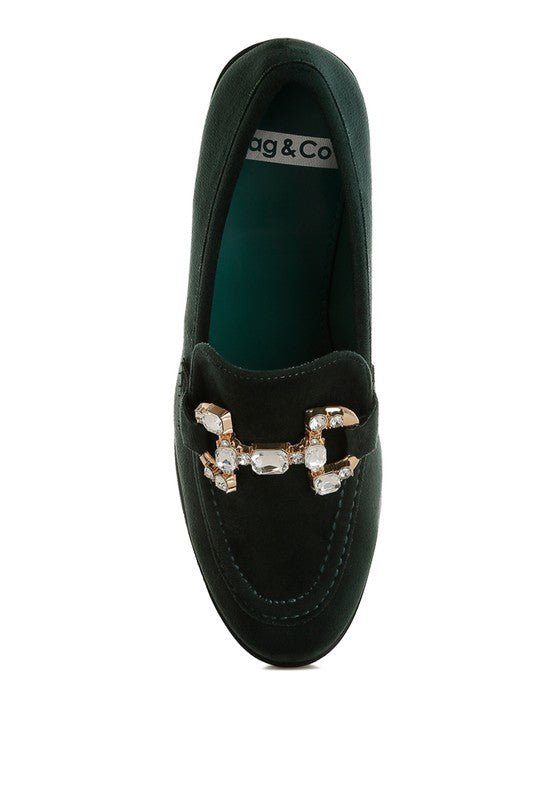 Maestro Diamante Embellished Horsebit Loafers - Loving It Shop