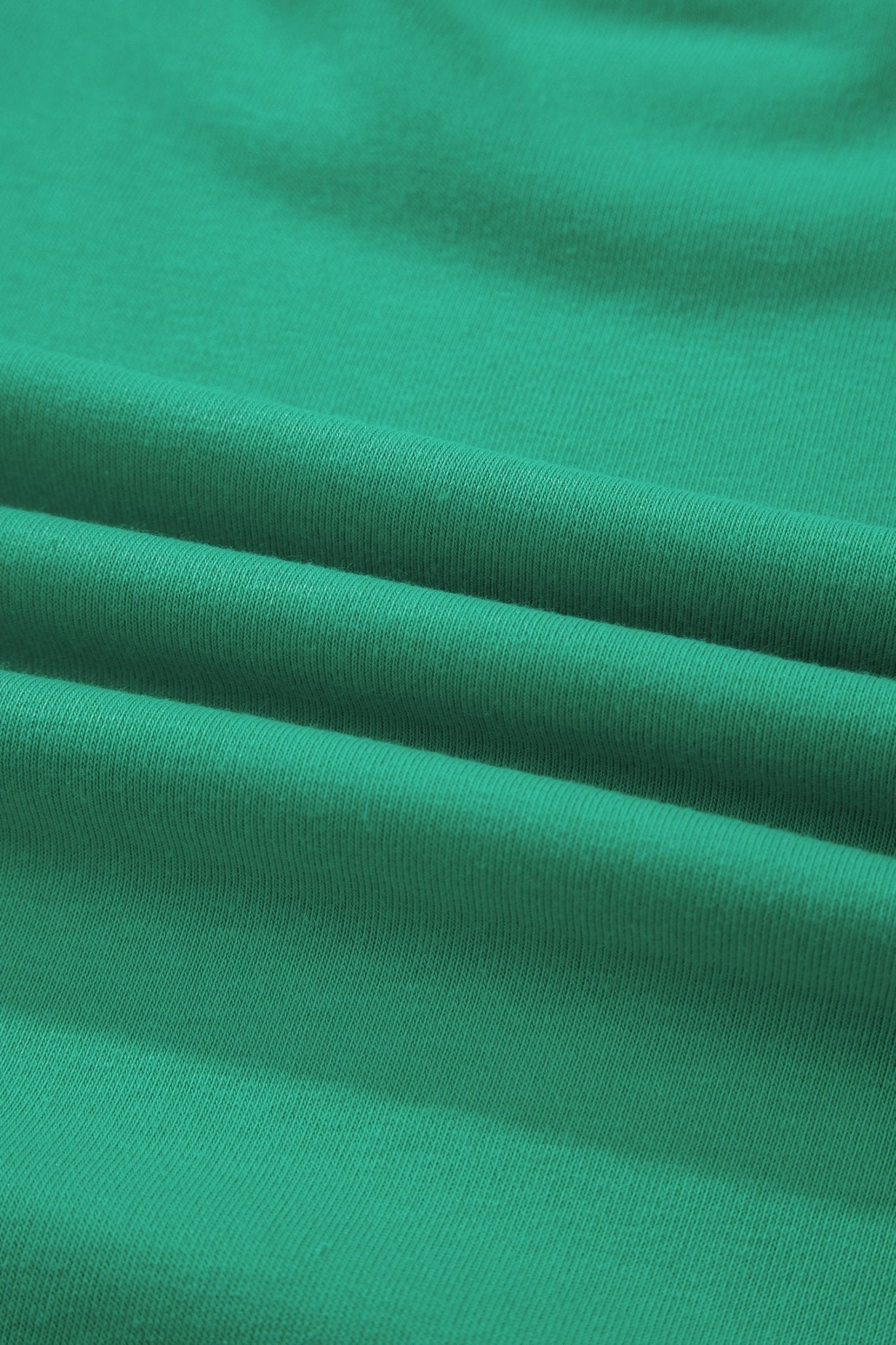 Sea Green Solid Color Loose Tee Drawstring Shorts 2pcs Outfit - Loving It Shop