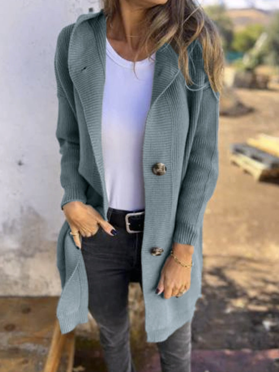 Mid-length Sweater Cardigan Women&