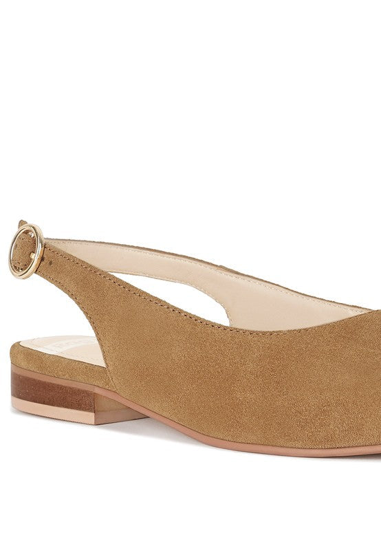 Hocane Genuine Soft Leather Slingback Sandals