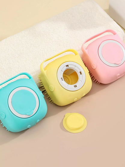 Cute Cartoon Silicone Pet Bath Brush - Loving It Shop