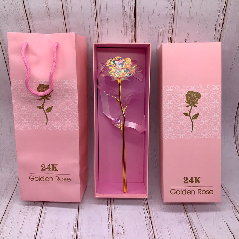 24K Glow Rose Gift Set for Mother&