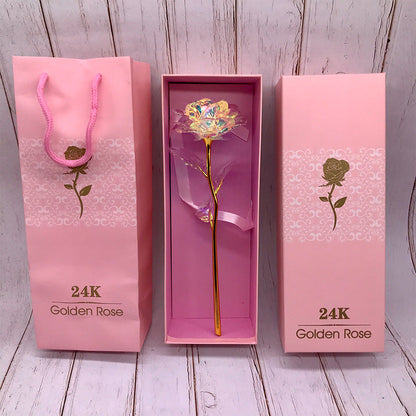 24K Glow Rose Gift Set for Mother&