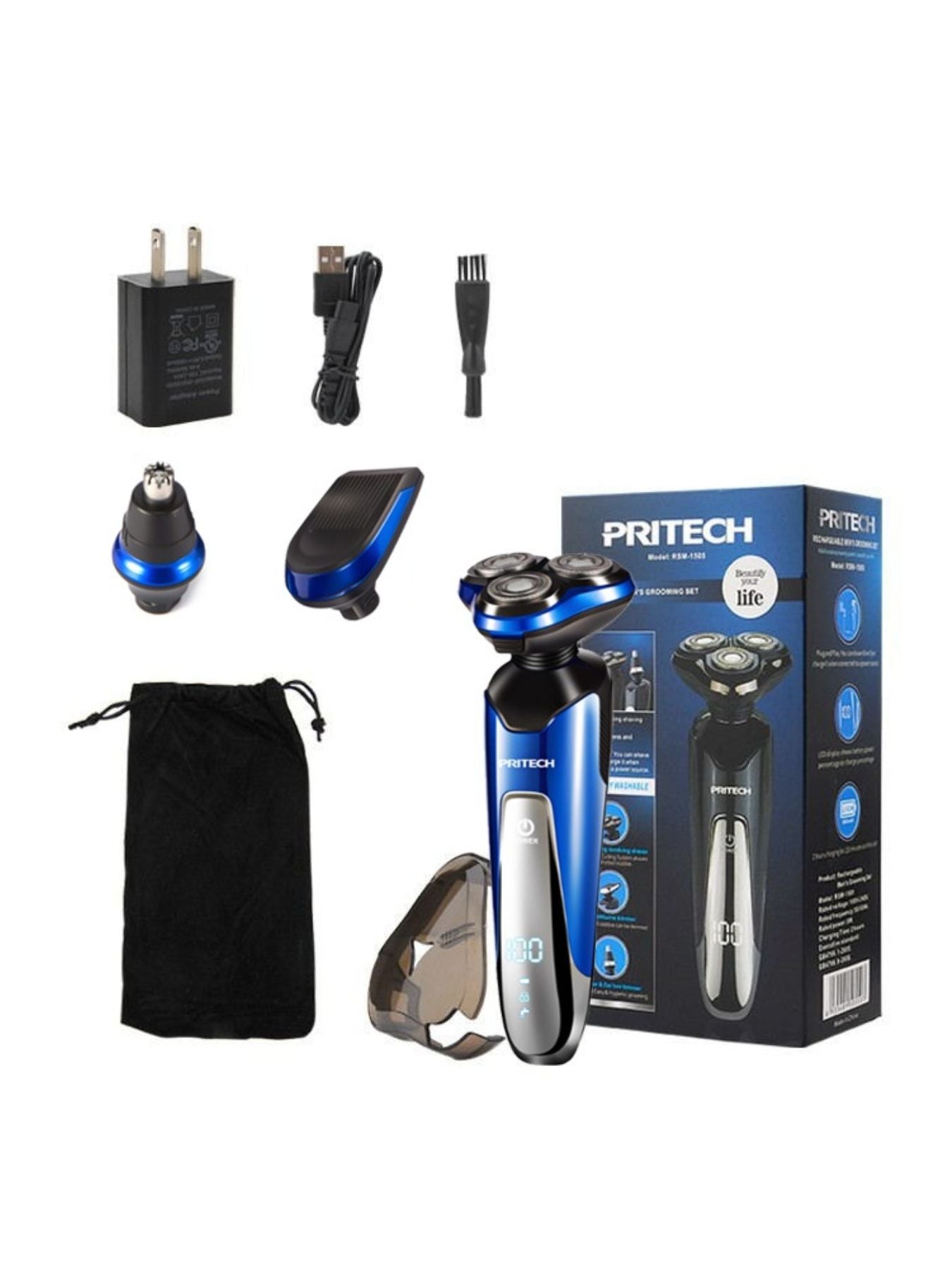 3 - in - 1 Electric Rotary Shaver - Loving It Shop