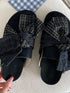 Bow - Knot Plaid Comfort Slip - Ons - Loving It Shop