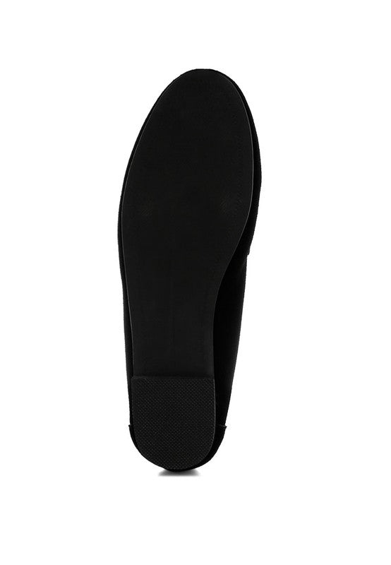 Awen Monochromatic Horsebit Real Suede Loafers - Loving It Shop