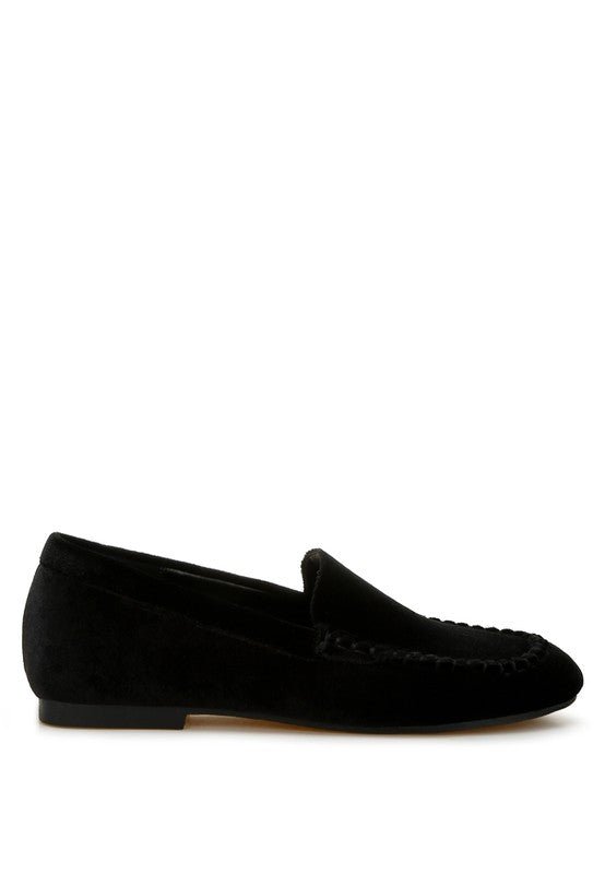 Robua Velvet Flat Loafers - Loving It Shop