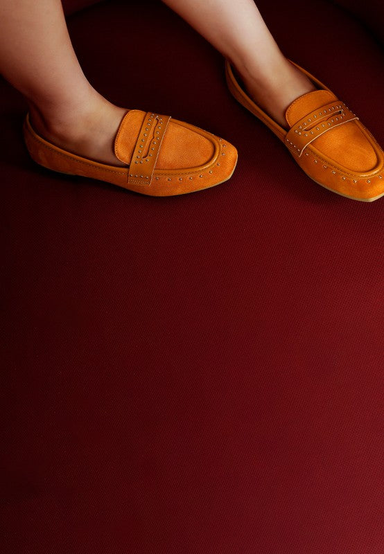 Lumina Penny Strap Studded Loafers