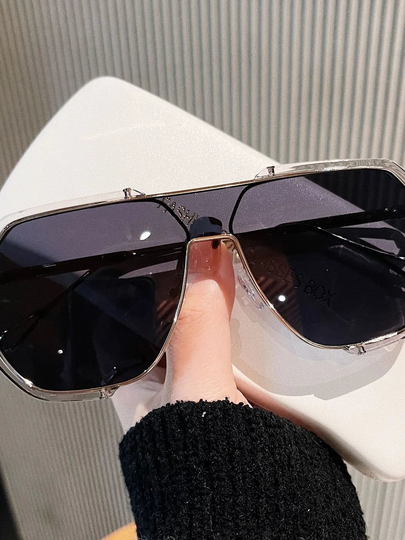 UV Protection Oversized Sunglasses - Loving It Shop
