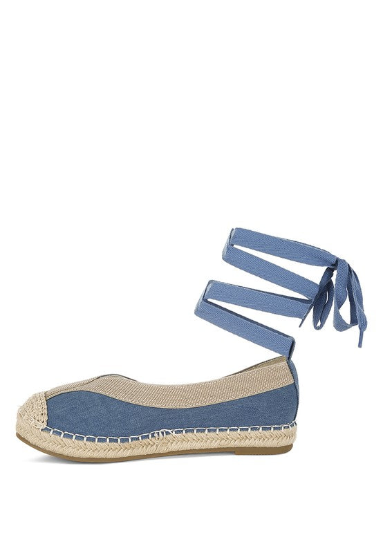 Nalya Detachable Lace Up Espadrille Sandals