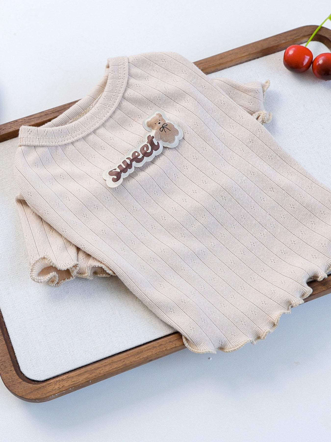 Sweet Bear Patch Ribbed Pet Top - Loving It Shop