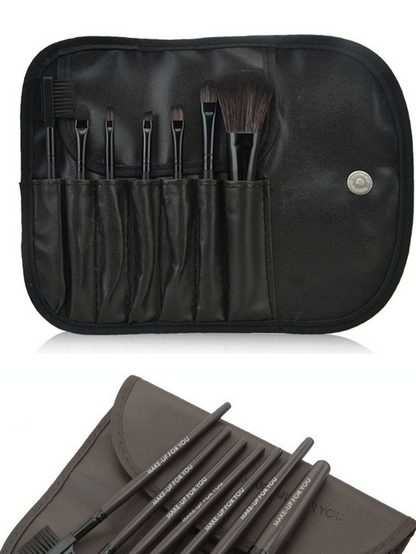 7-Piece Makeup Brush Set with Premium Brush Bag