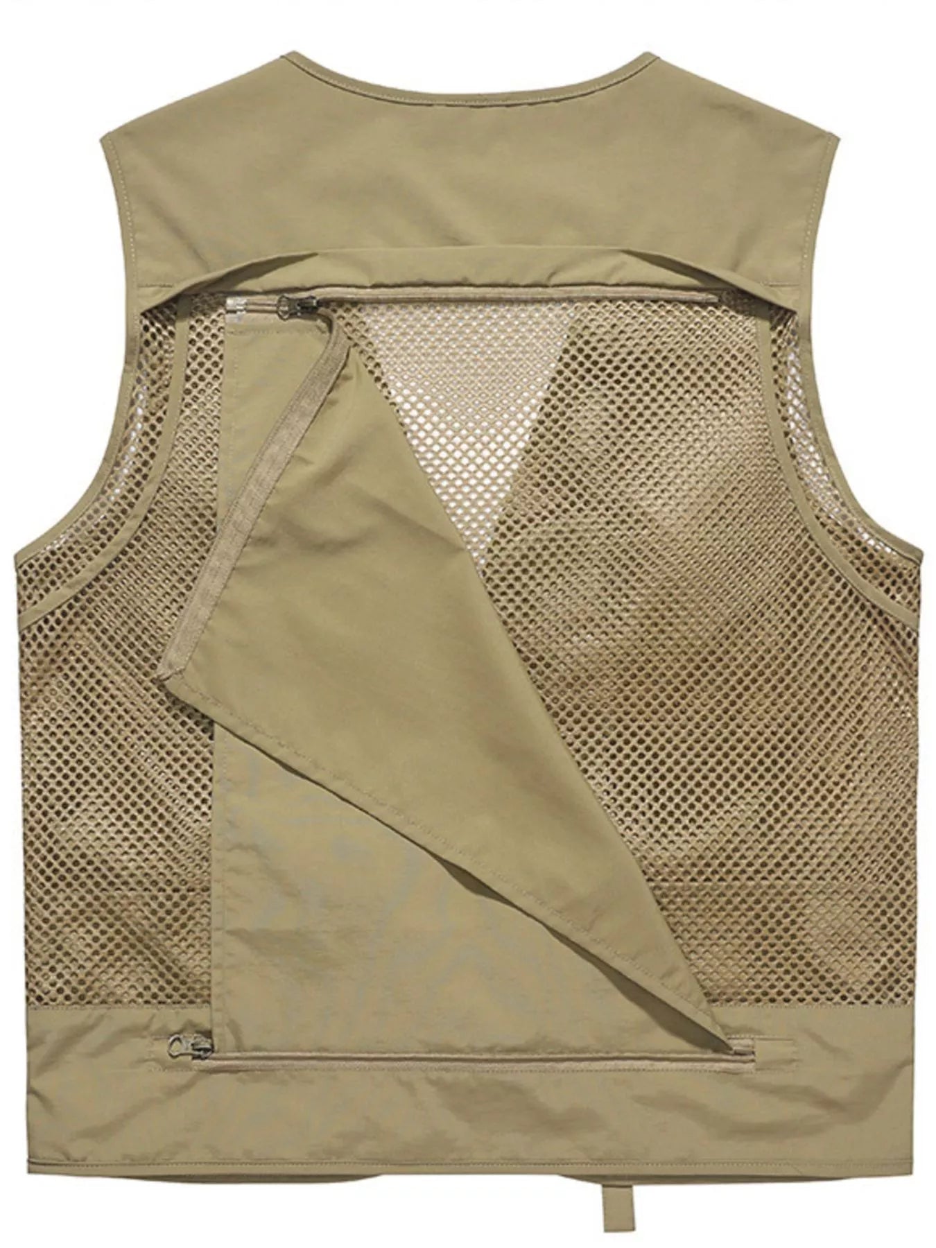 Men's Plus Size Outdoor Workwear Multi-Pocket Quick-Dry Mesh Vest