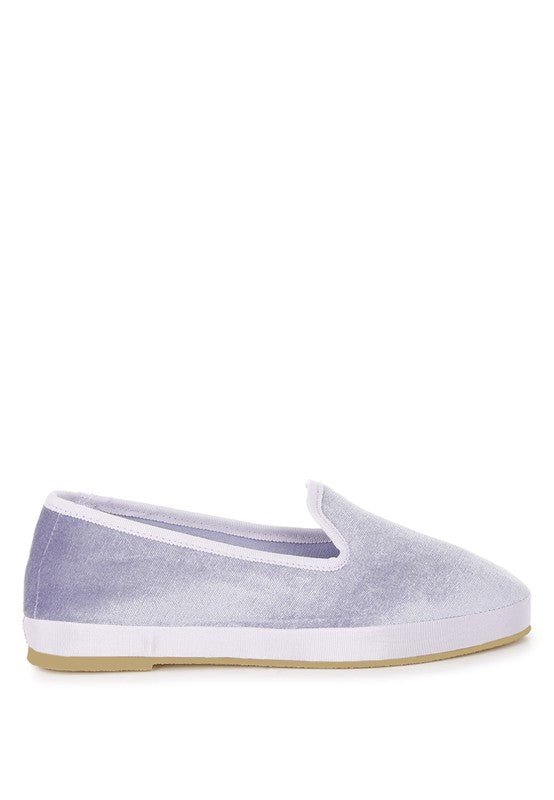 Saba Velvet Round Toe Slip - On Loafers - Loving It Shop