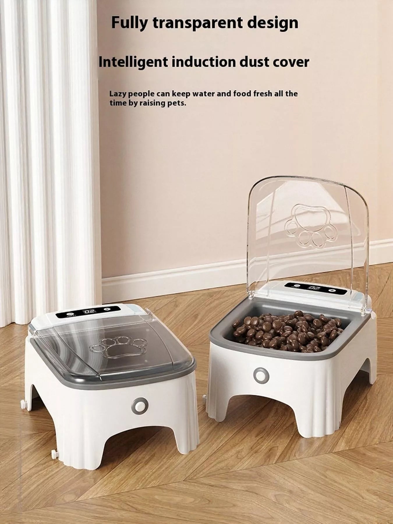 Automatic Pet Feeder with Elevated Bowl - Loving It Shop