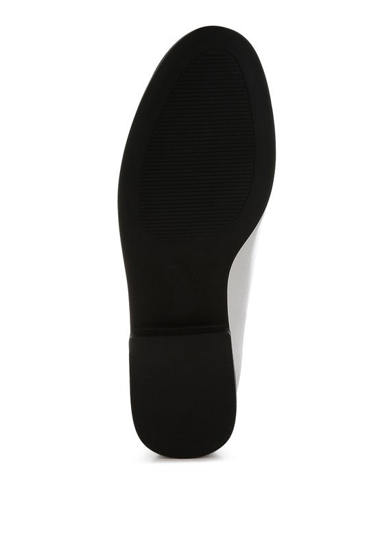 Melucine Metallic Horsebit Detail Loafers