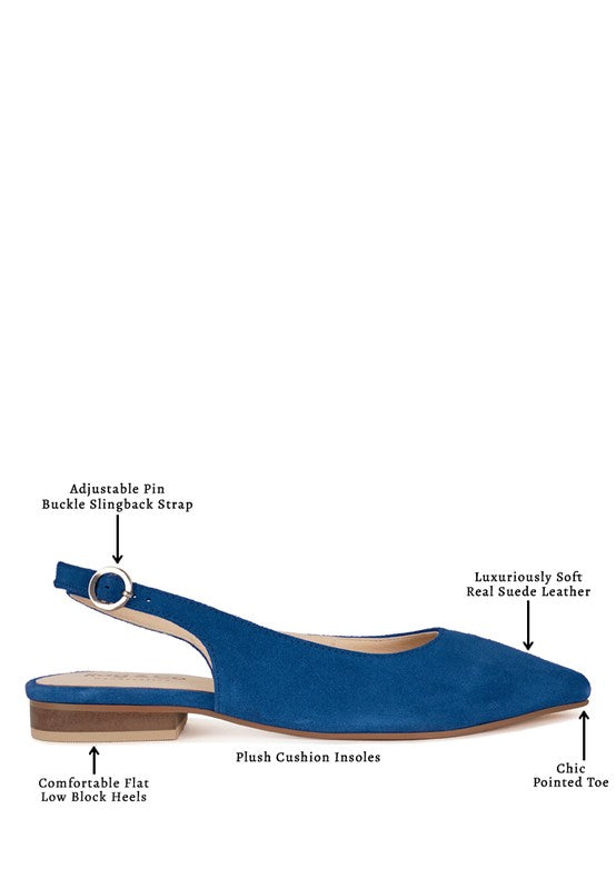 Hocane Genuine Soft Leather Slingback Sandals