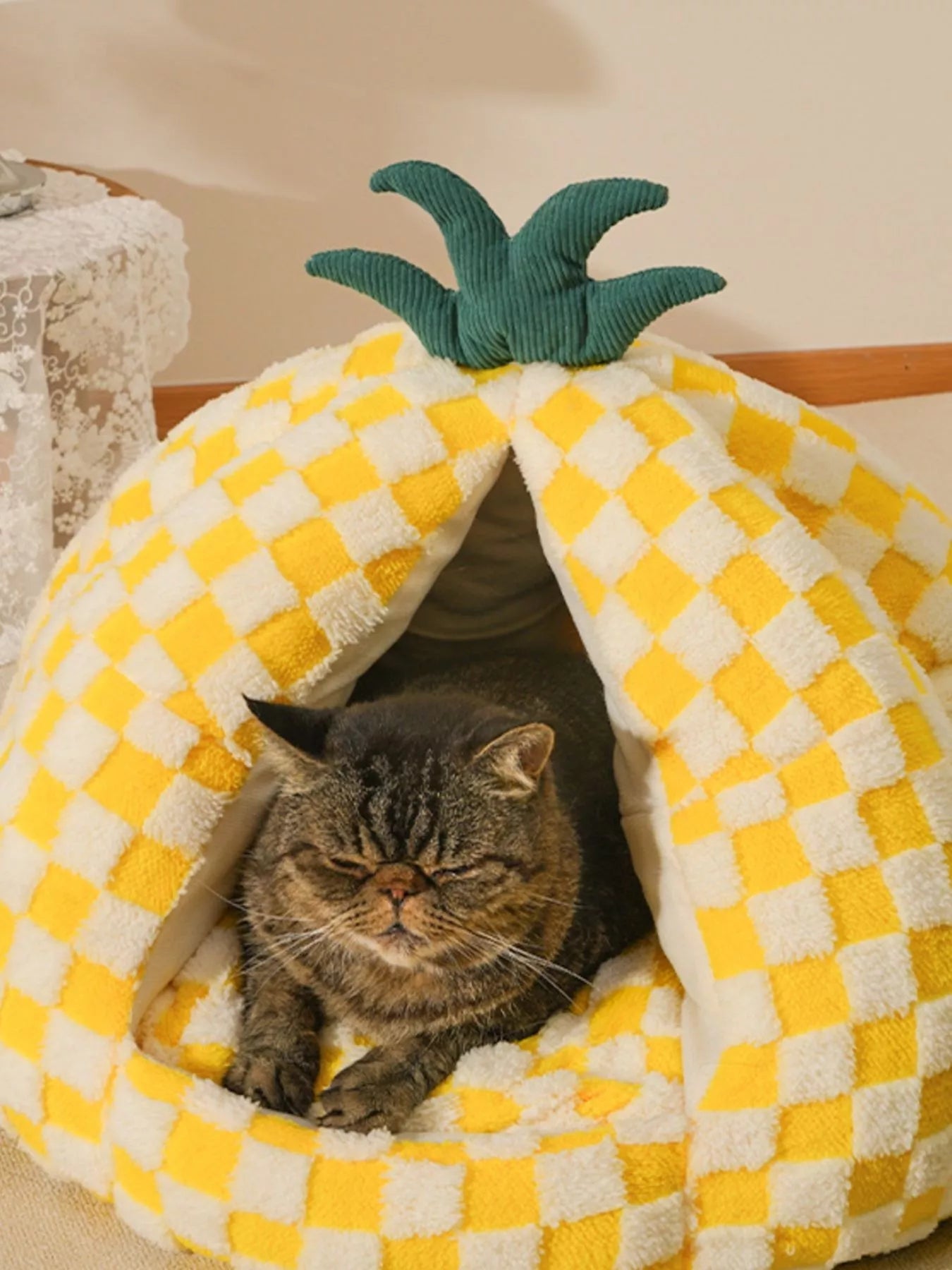 Pineapple Shaped Cozy Pet Nest - Loving It Shop