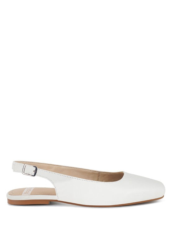 Sozani Real Soft Leather Slingback Flats