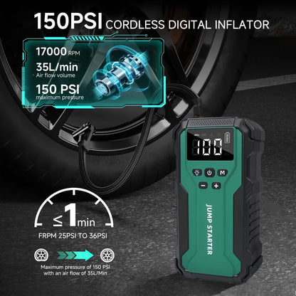 7-in-1 Emergency Car Power Supply Starter &amp; Air Pump