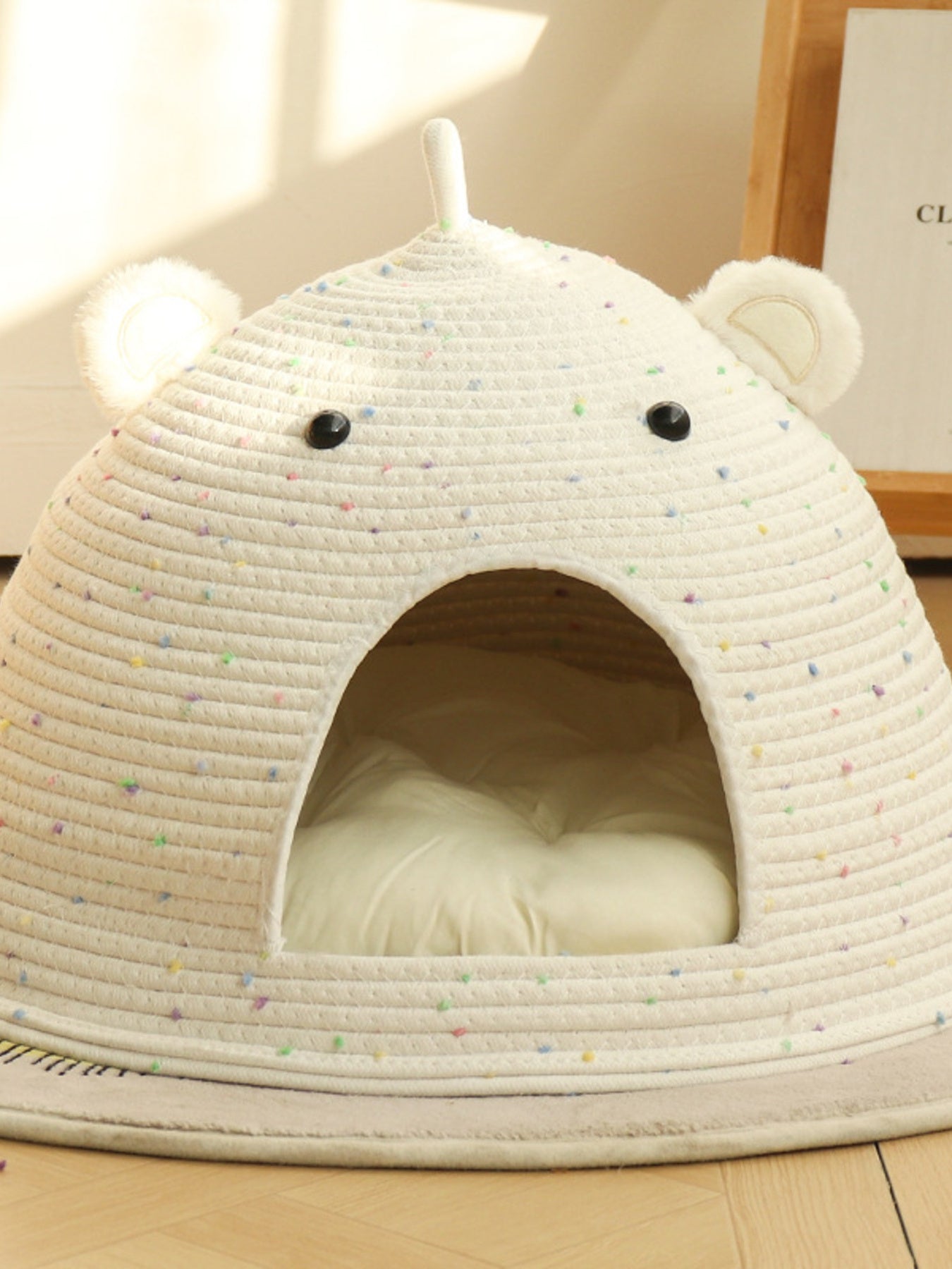Bear Ear Woven Pet Nest - Loving It Shop