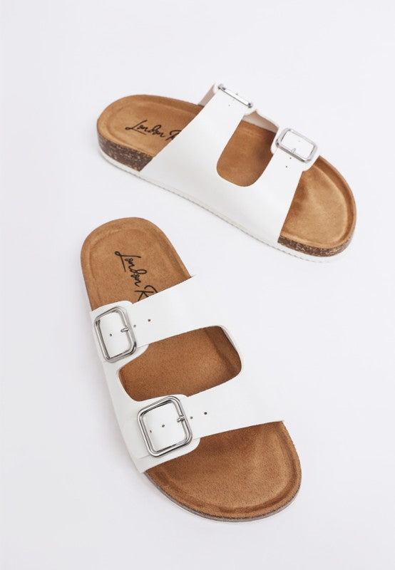 Gloriosa The Double Strap Slide Sandals