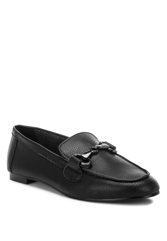 Taranis Monochromatic Horsebit Loafers