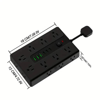 22-in-1 Multi-Functional Power Strip – 16 Sockets, 3 USB-A &amp; 3 USB-C