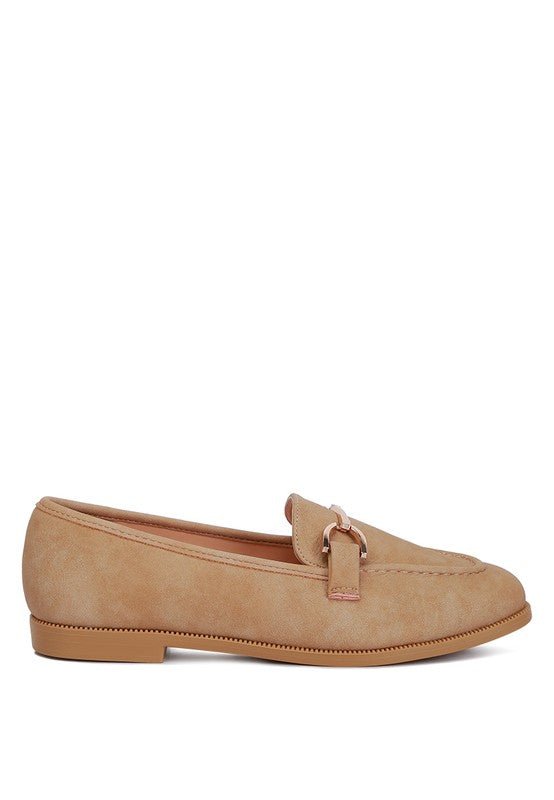 Jagger Horsebit Detail Flat Loafers - Loving It Shop