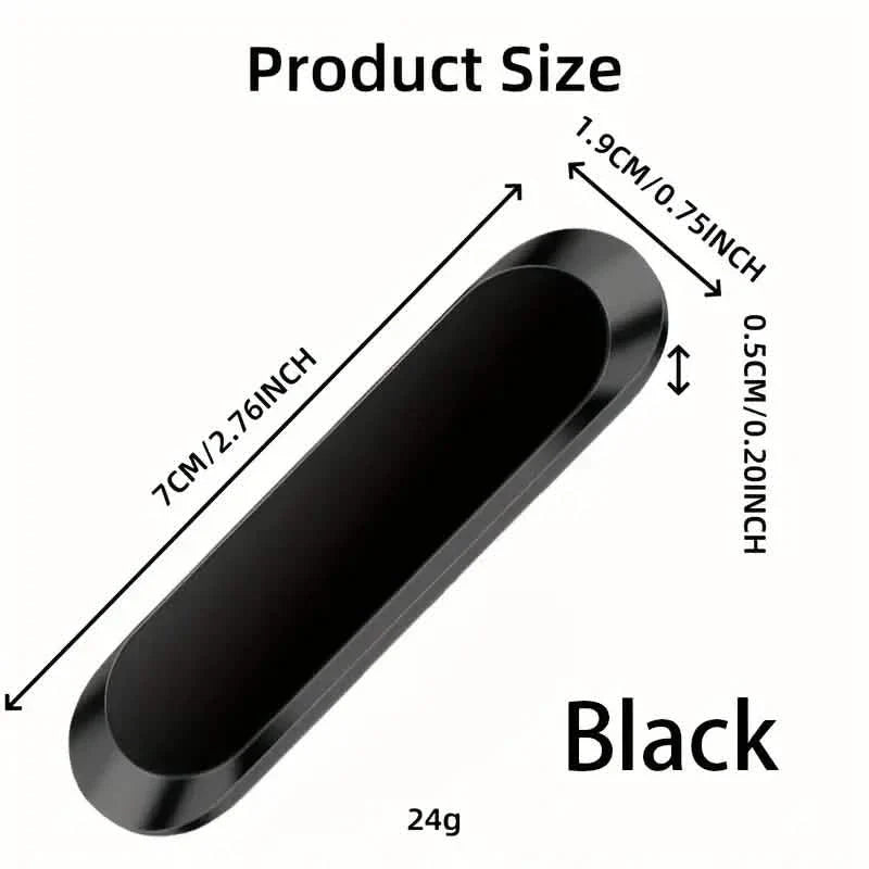 2-Pack: Super Magnetic Car Phone Holder – Black, Compact &amp; Secure Grip