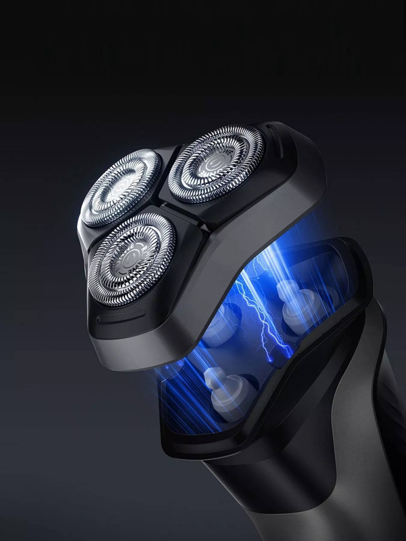 Men's Rechargeable Waterproof Rotary Shaver with LED Display - Loving It Shop