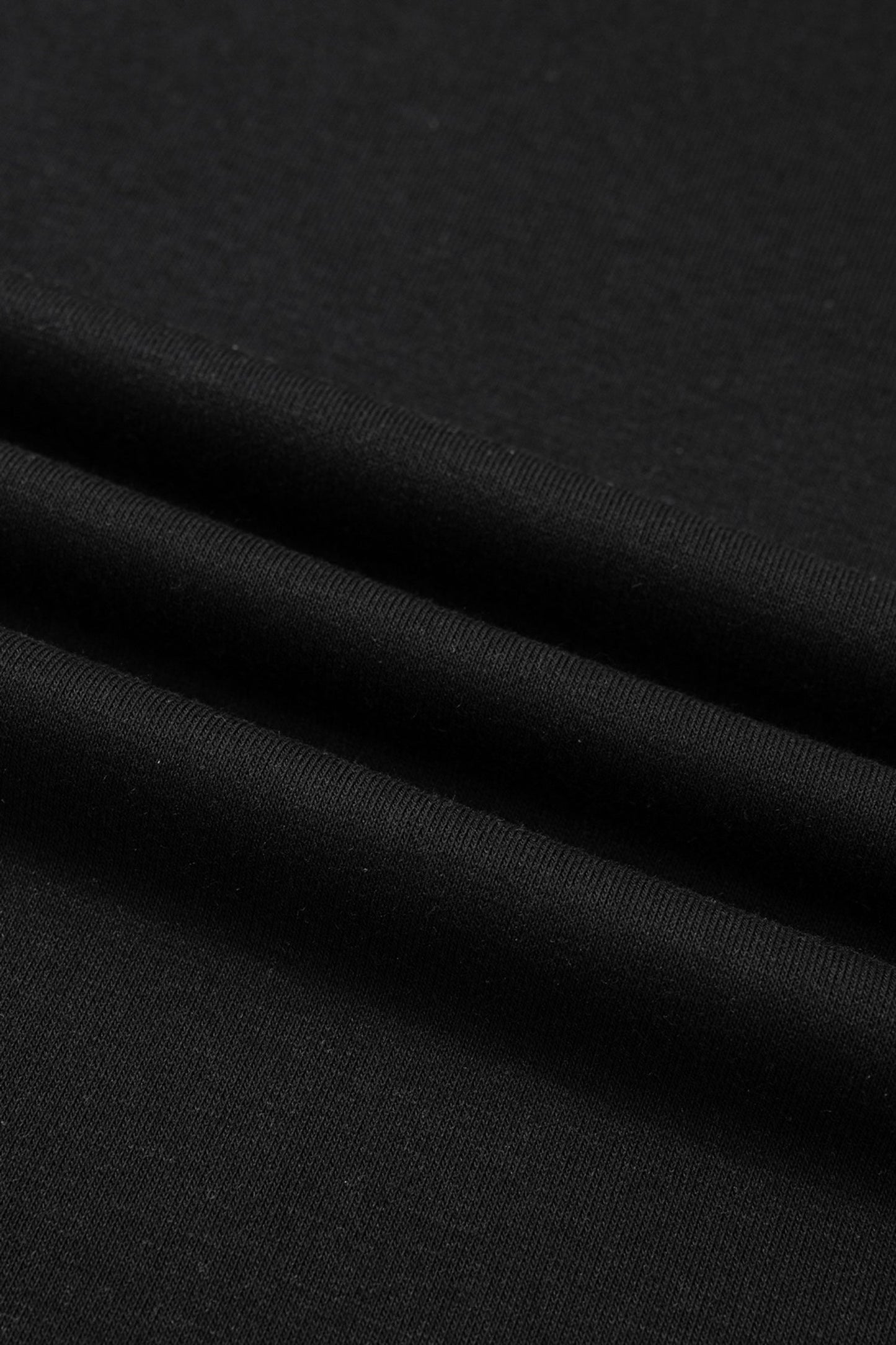 Black Solid Color High Neck Cap Sleeve Loose Top