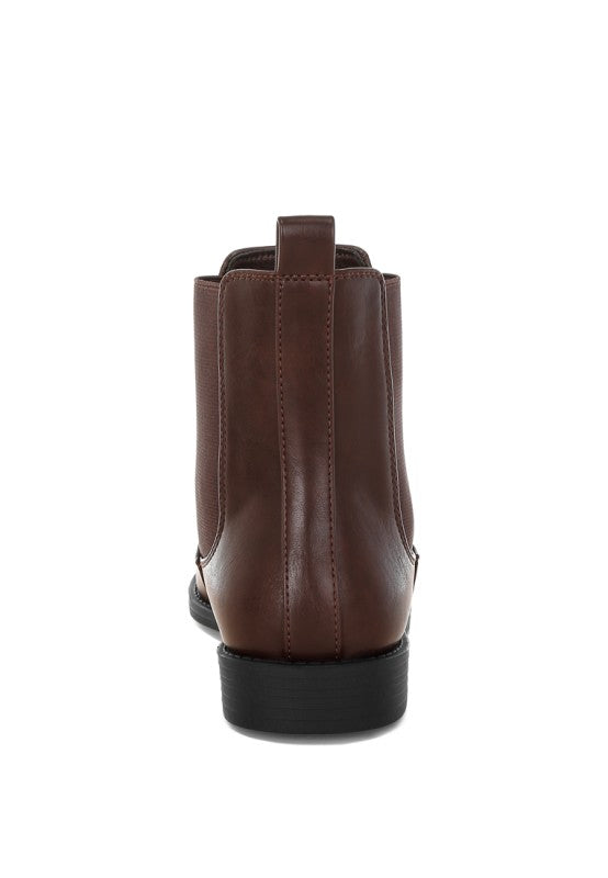 Sigrun Faux Leather Chelsea Boots