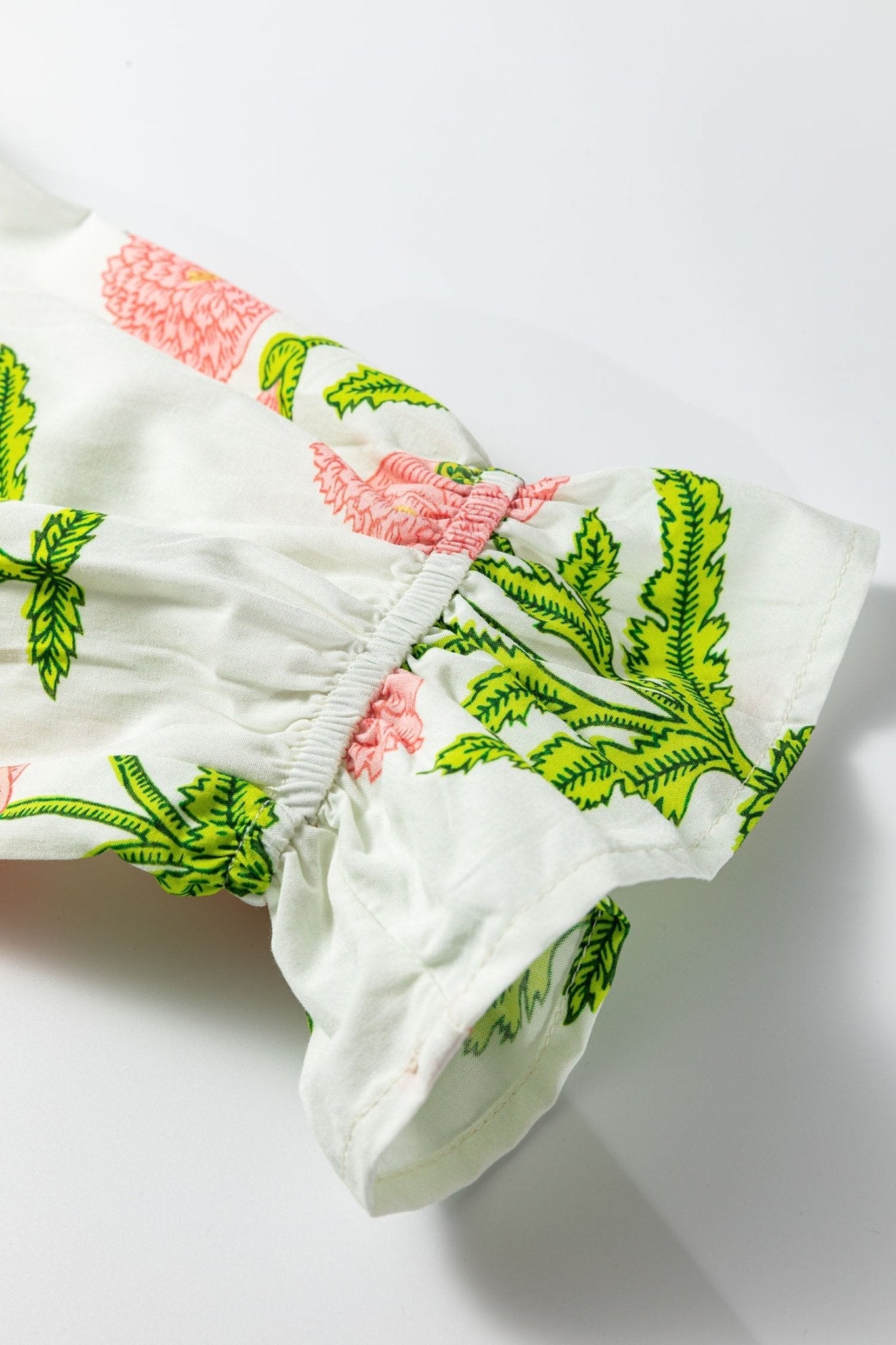 Casual Wild Flower Print V Neck 3/4 Sleeve Blouse - Loving It Shop
