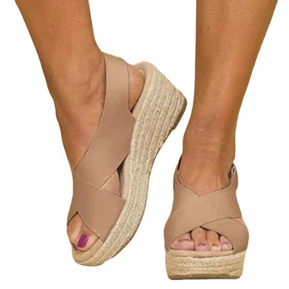 European And American Large Size Wedge Heel Women&