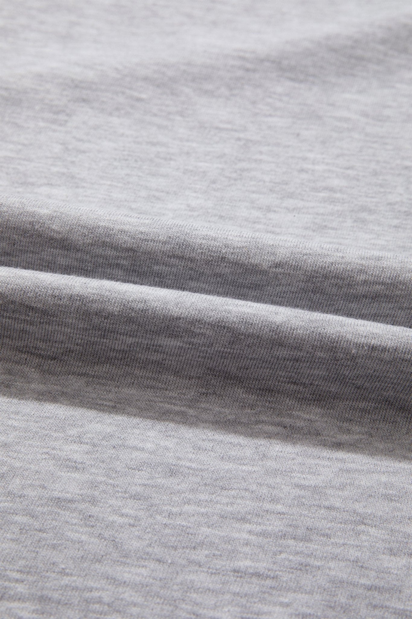 Light Grey Patchwork Detail Raw Edge Oversize Tee - Loving It Shop